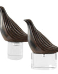 Nesting Bird - Gray Sculptures (Set of 2)