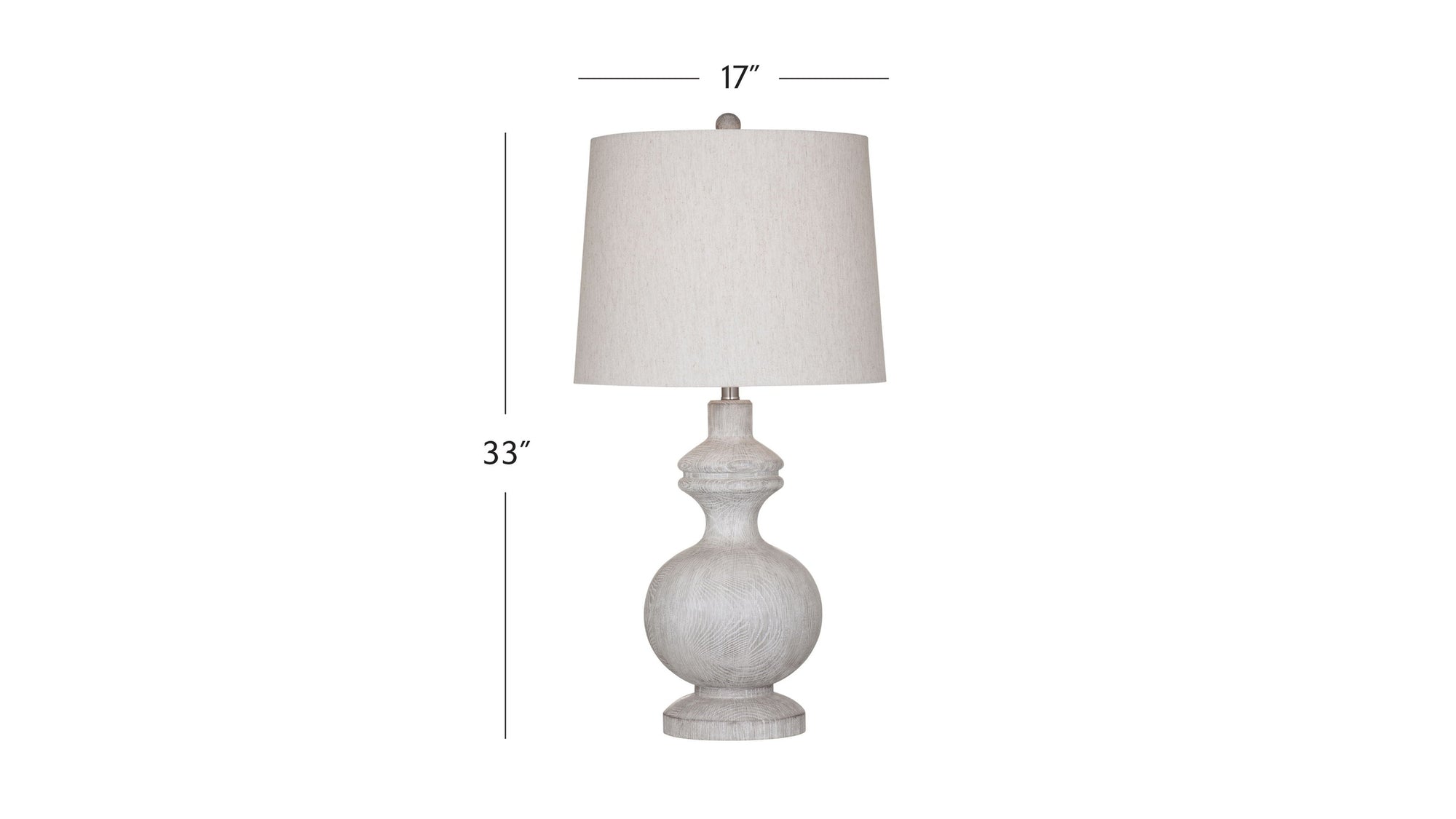 Krishina - Table Lamp - White Wash