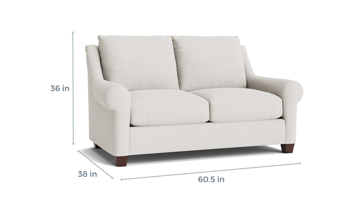 Ellery Roll Arm Loveseat