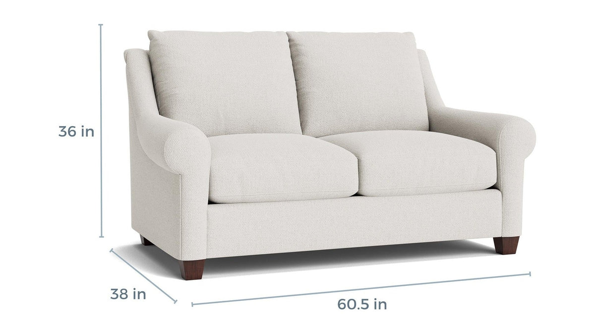 Ellery Roll Arm Loveseat