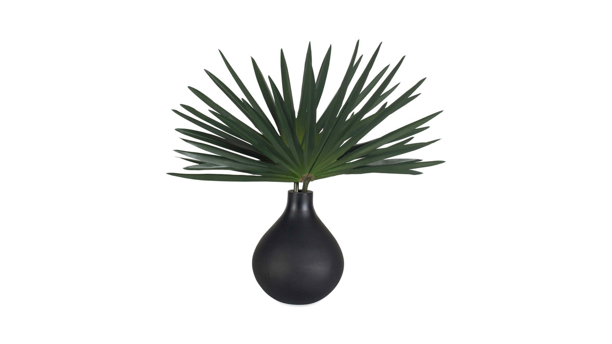 Axis Palm - Accent & Vase - Black / Green