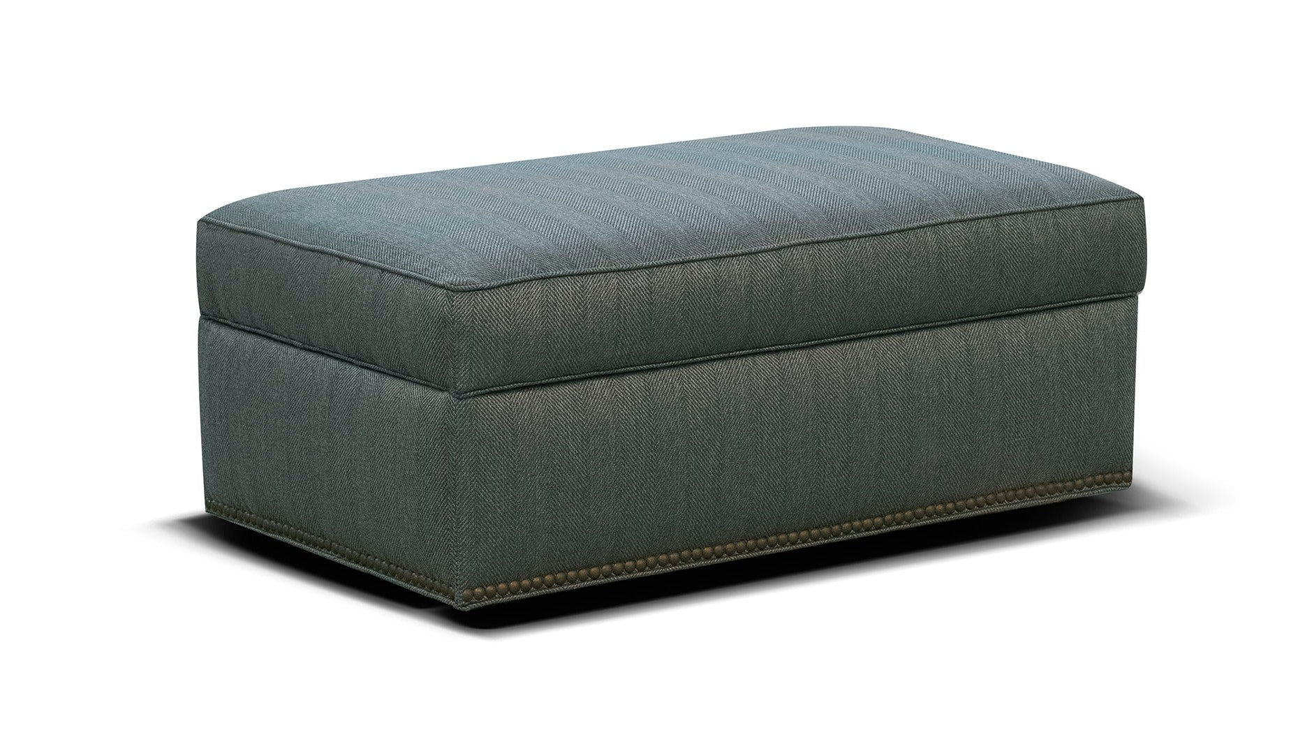 June - Storage Ottoman With Nails