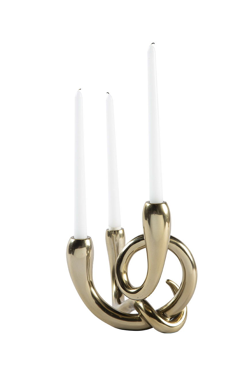 Christi - Candle Holder Set (Set of 2) - Gold