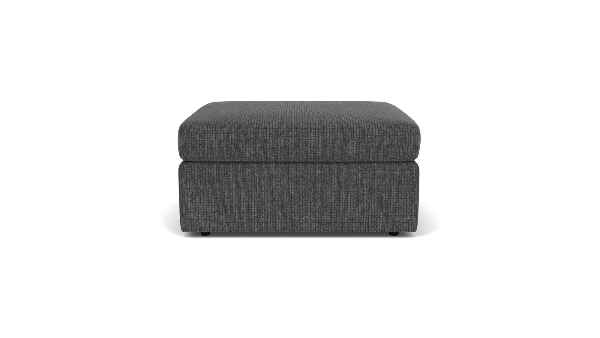 Sky - Fabric Stationary Square Cocktail Ottoman