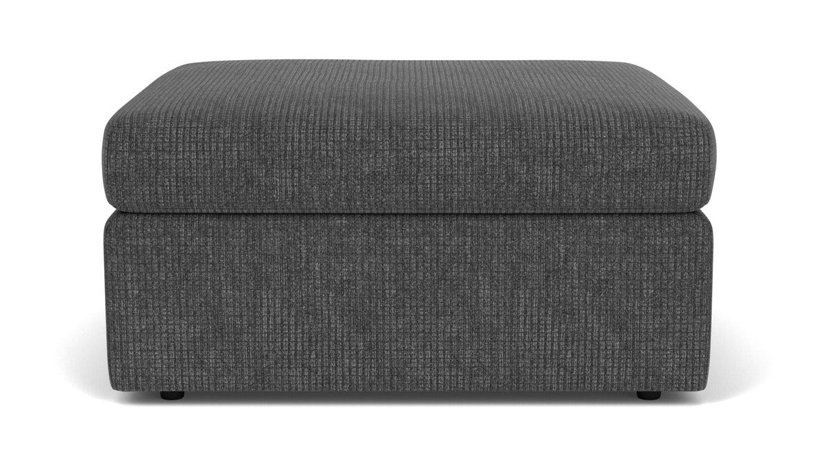 Sky - Fabric Stationary Square Cocktail Ottoman