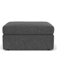 Sky - Fabric Stationary Square Cocktail Ottoman