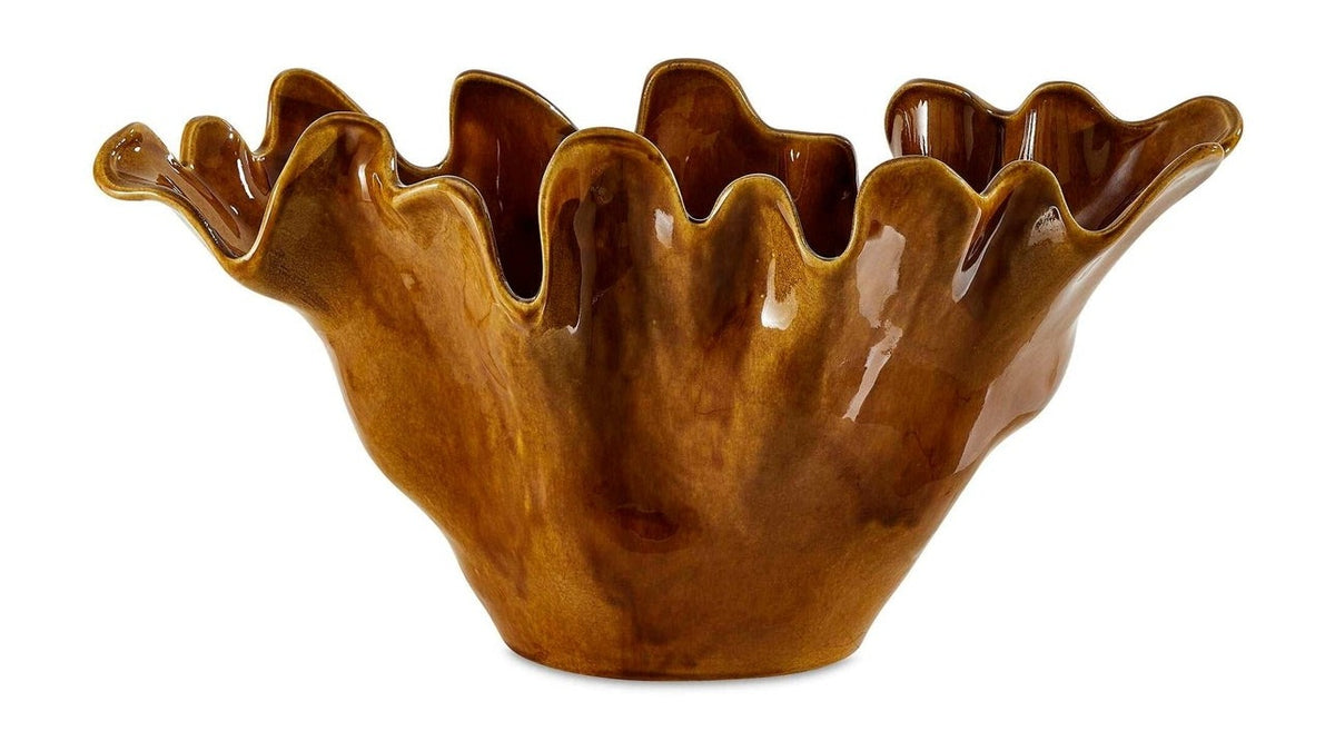 Amber Tide - Indoor-Outdoor Bowl - Brown