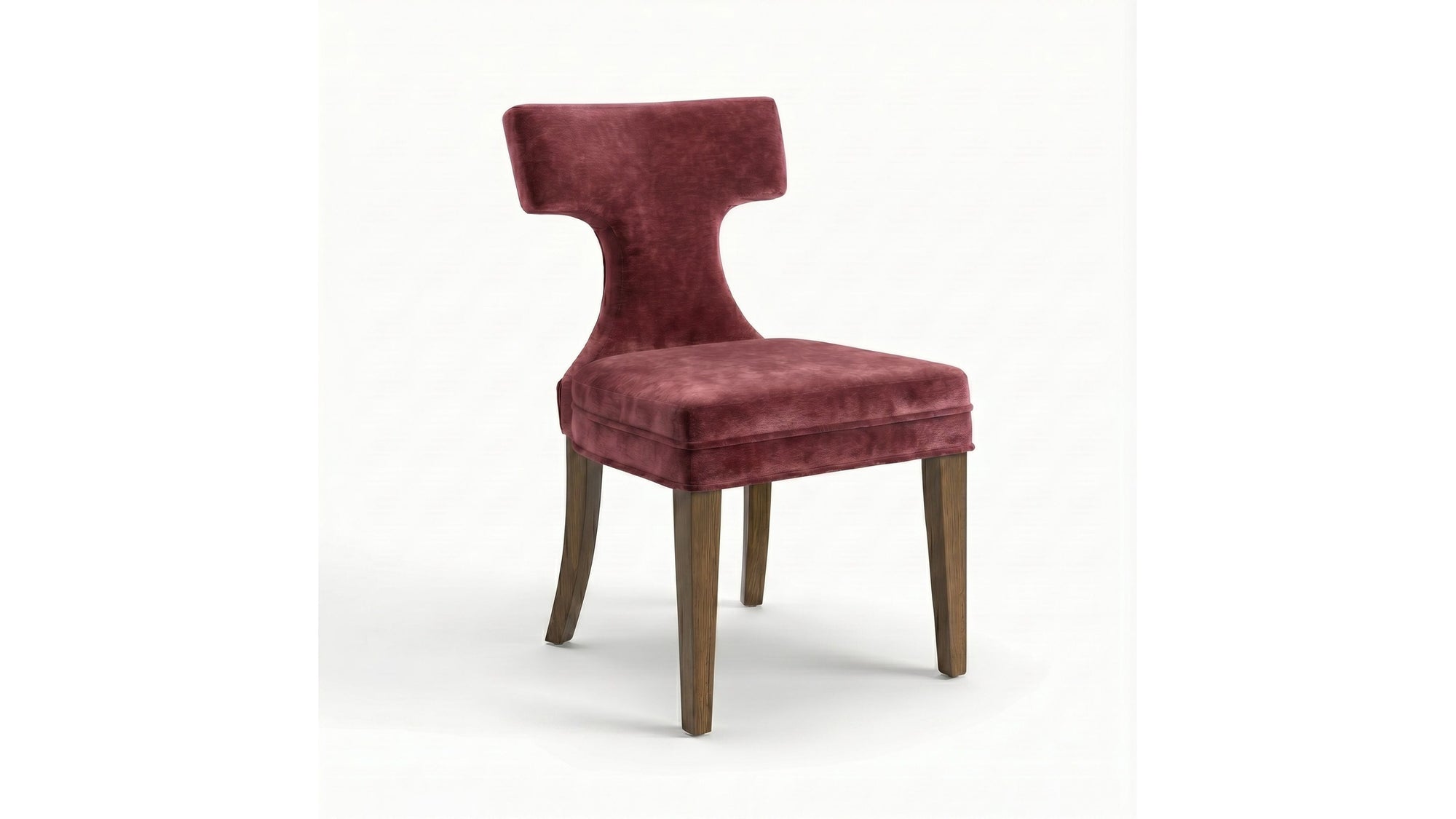Oliver - Dining Chair Set of 2 - Burgundy Red