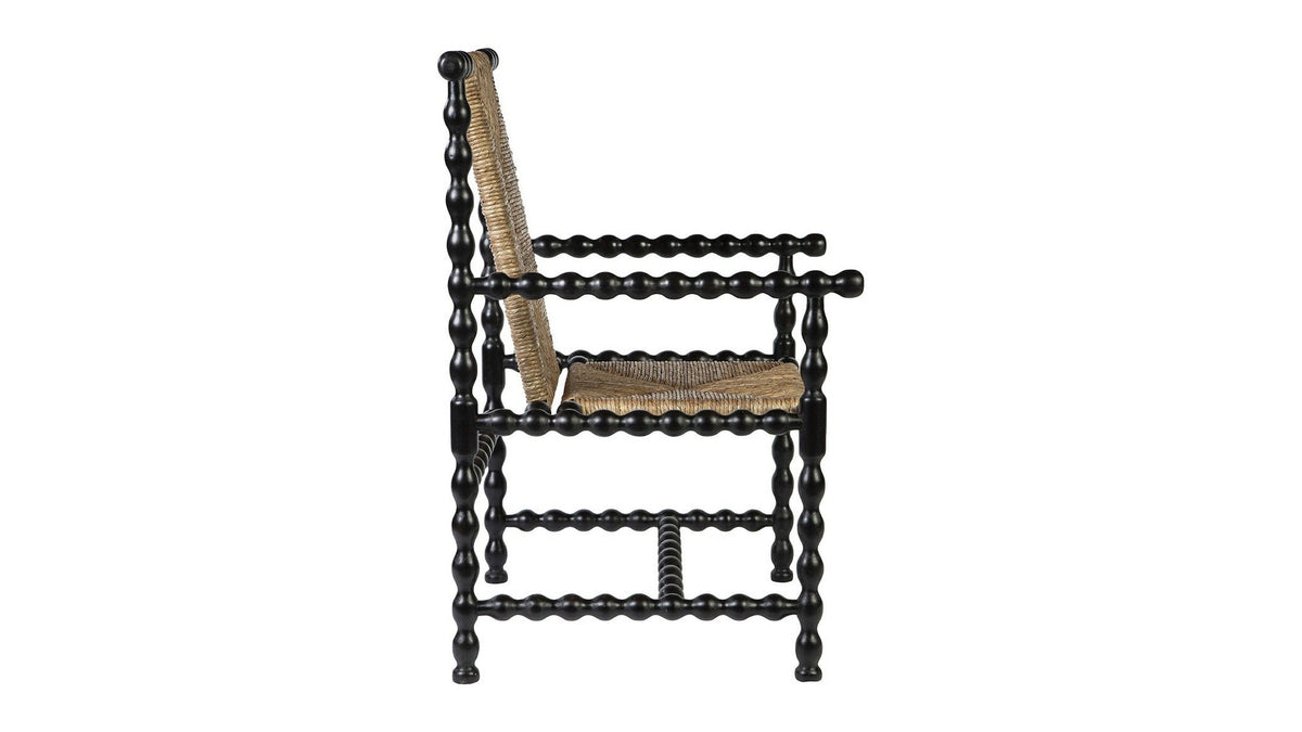 Wichita - Occasional Chair Set of 2 - Black / Light Brown