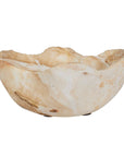 Sahara - Bloom Indoor-Outdoor Stone Bowl - Russet / Ivory / Sand