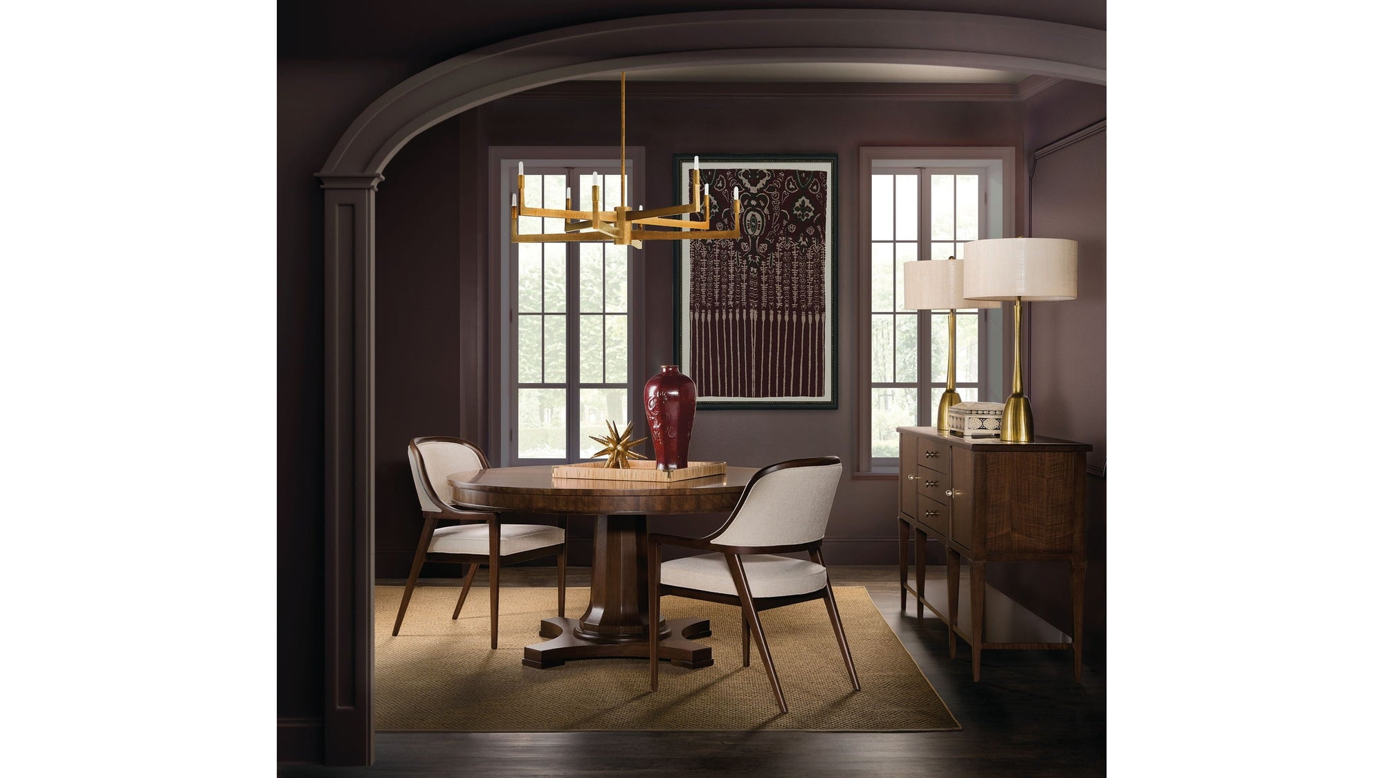 Archives - Round Pedestal Dining Table - Dark Brown