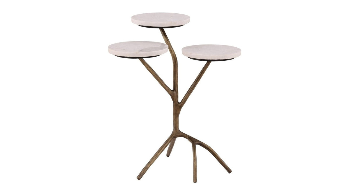 Garcia - Drink Table - Beige / Light Brown