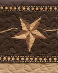 Rustic Star - Twin Star Ranch Reversible Quilt Set (Set of 2) - Brown / Tan
