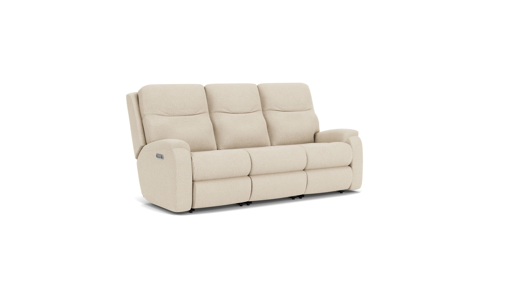 Penn - Transitional Fabric Power Reclining Sofa With Power Headrests & Lumbar