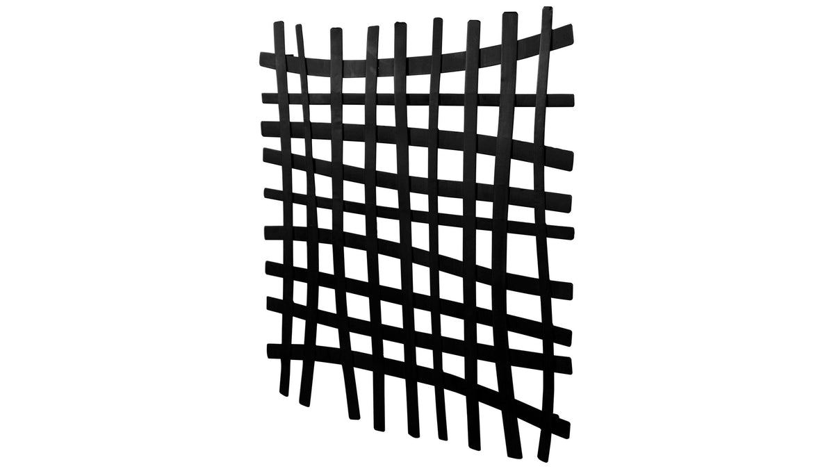 Gridlines - Iron Wall Decor - Black