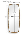 Adair - Tall Mirror - Antique Brass / Gold
