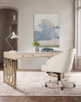 Marlowe - Writing Desk - Polished Limestone