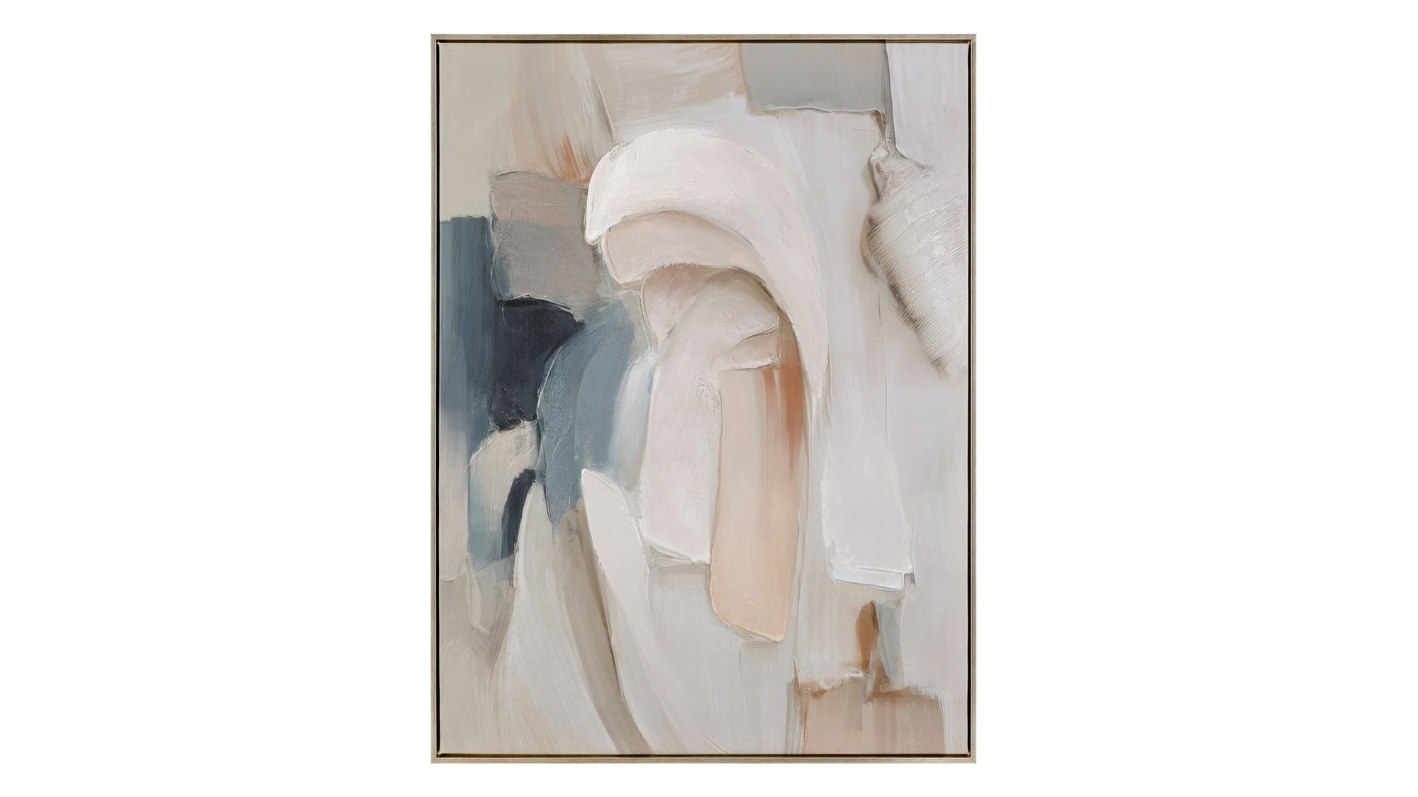 Soft Contours I Framed Canvas - Green