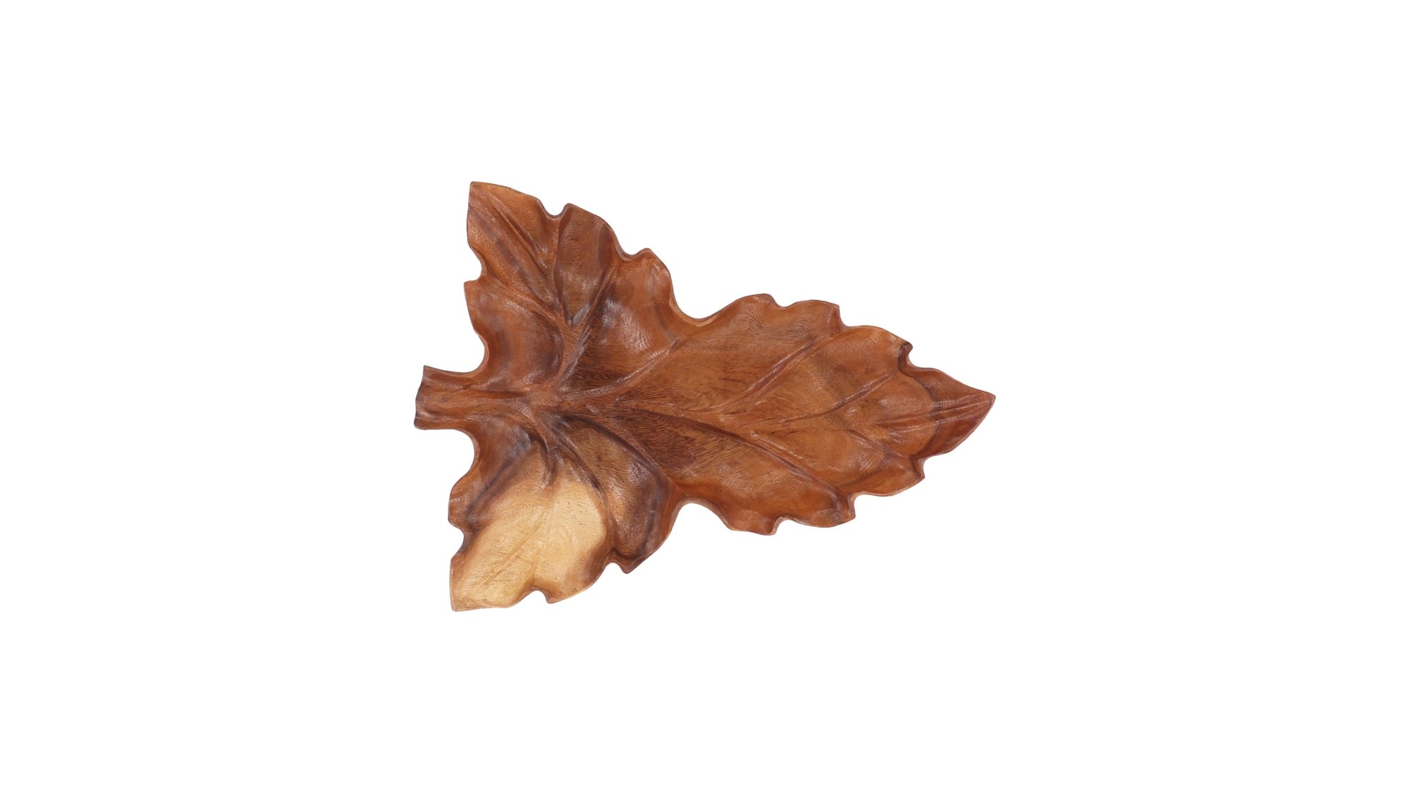 Tyler - Leaf Platter - Light Brown