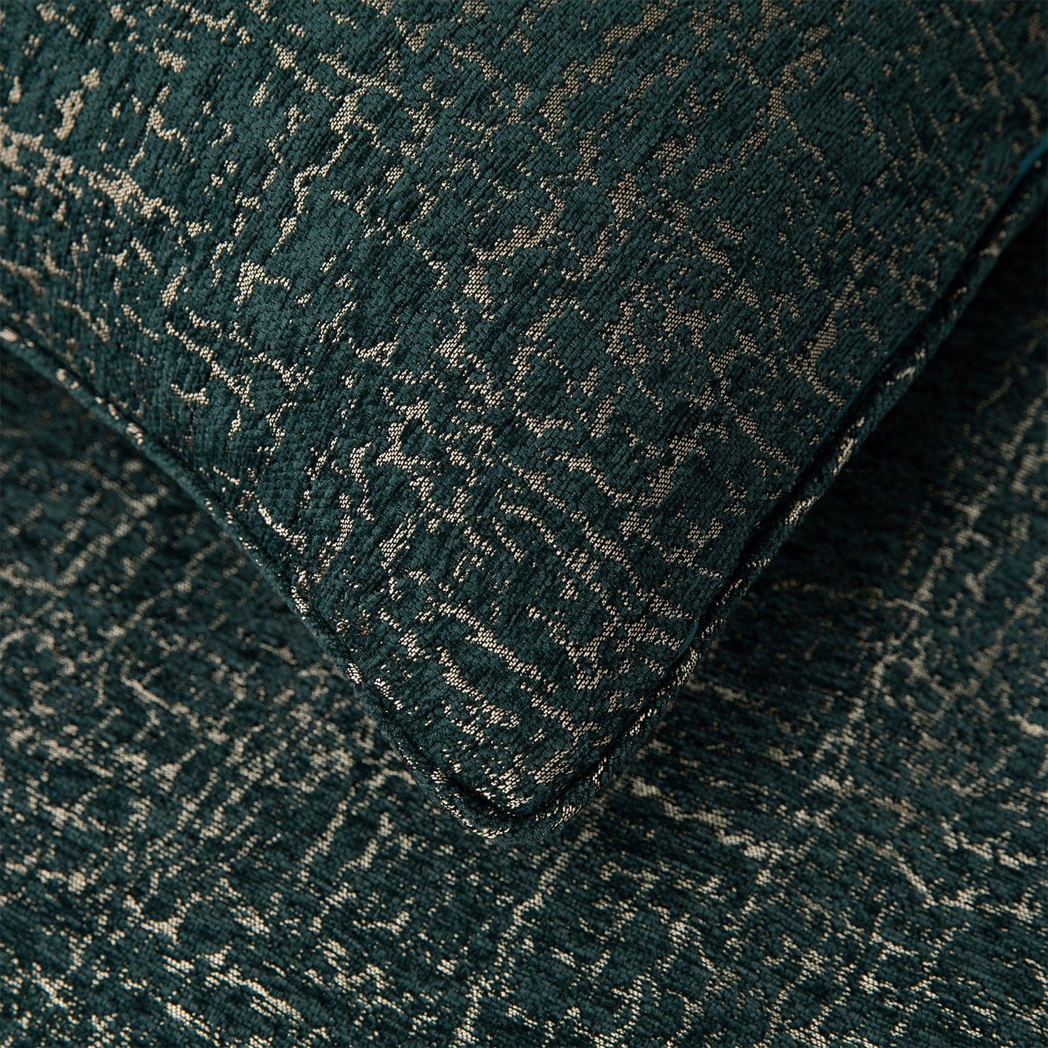 Hayworth - Queen Comforter Set (Set of 3) - Deep Teal / Gold