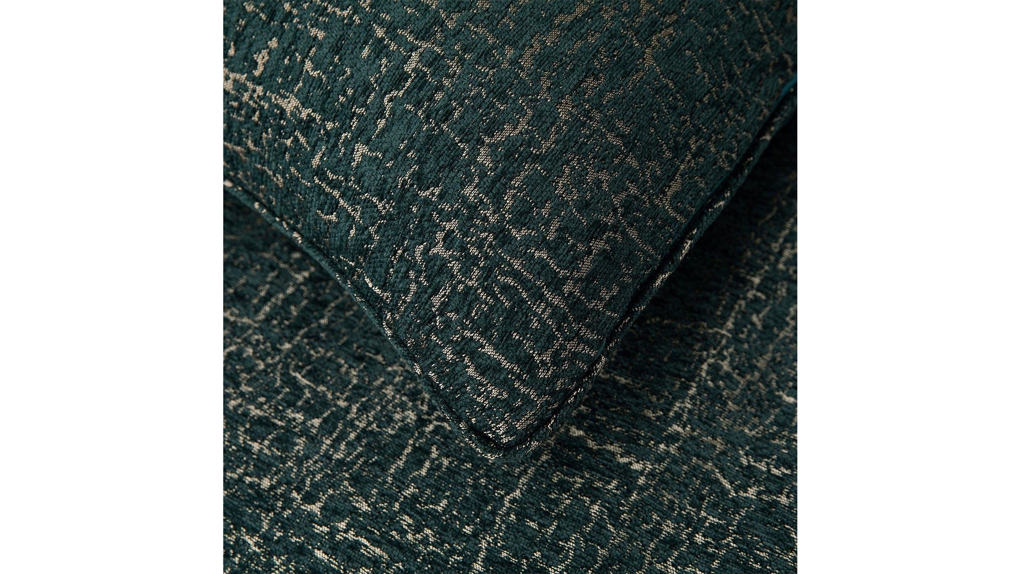 Hayworth - Queen Comforter Set Set of 3 - Deep Teal / Gold