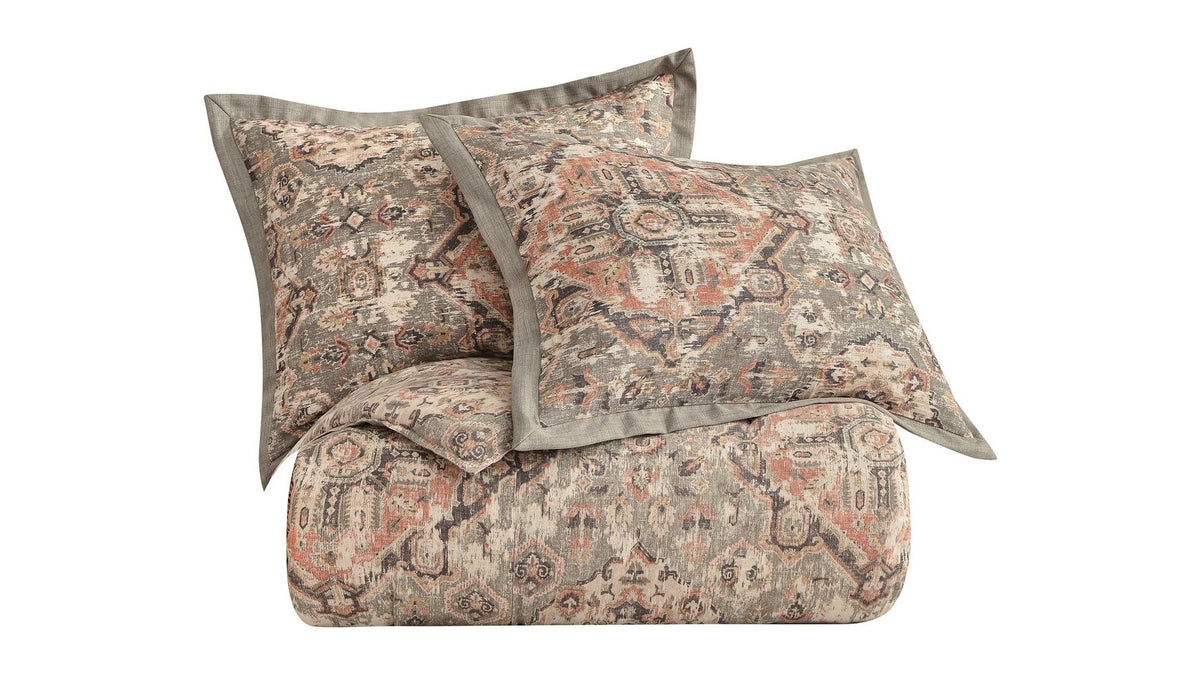 Carmen Kilim - Queen Comforter Set Set of 3 - Taupe