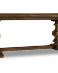 Archivist - Trestle Table With 2-18" Leaves - Dark Brown