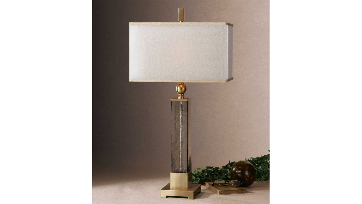 Caecilia - Glass Table Lamp - Amber
