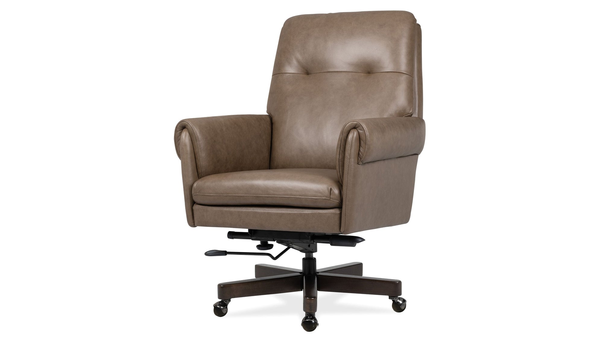 EC - Lenora Swivel Tilt Executive Chair - Dark Brown