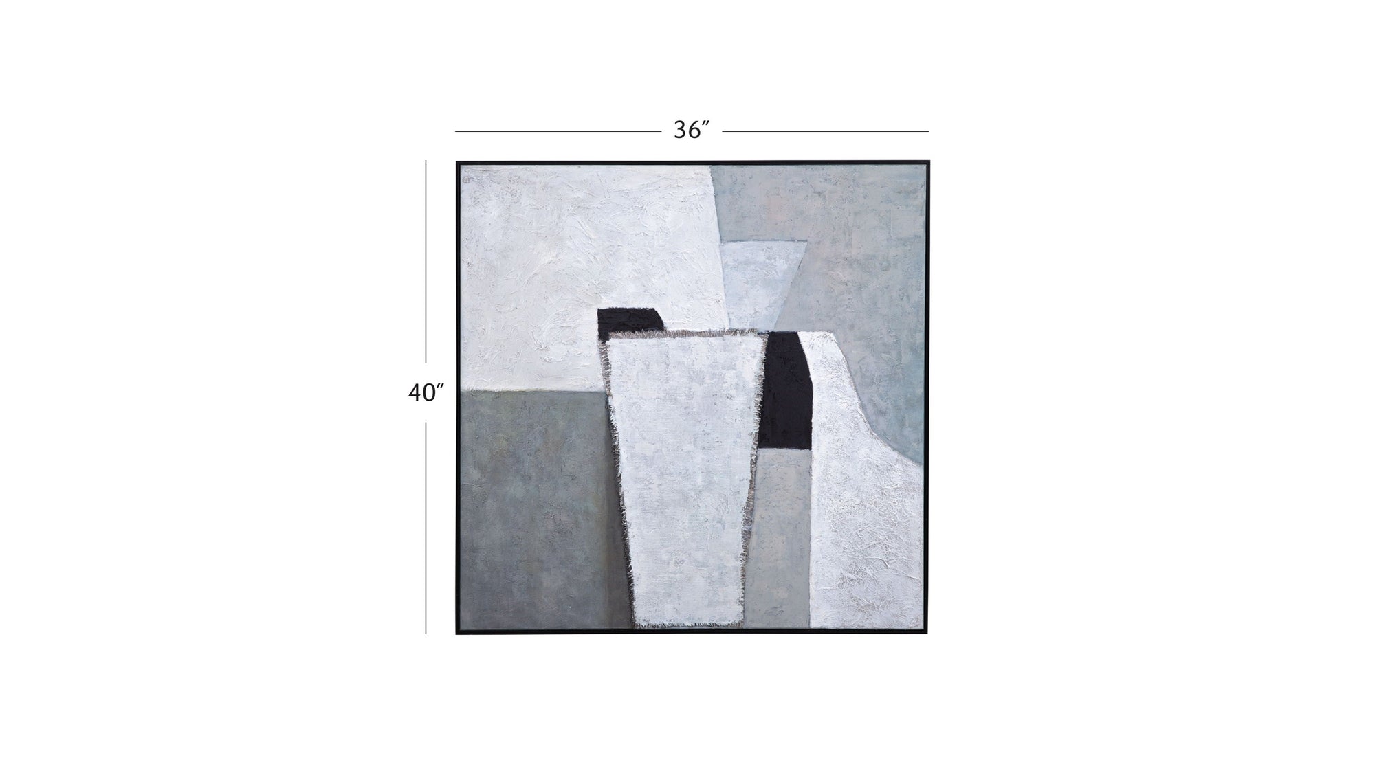 Landen Canvas Art - Gray
