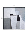 Landen Canvas Art - Gray
