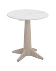 Horizons - End Table - White Oak / White Marble
