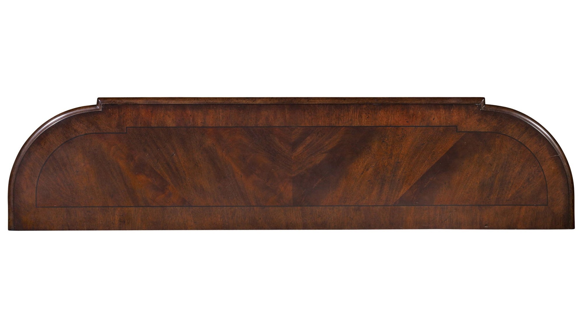 Leesburg - Demilune Hall Console - Dark Brown