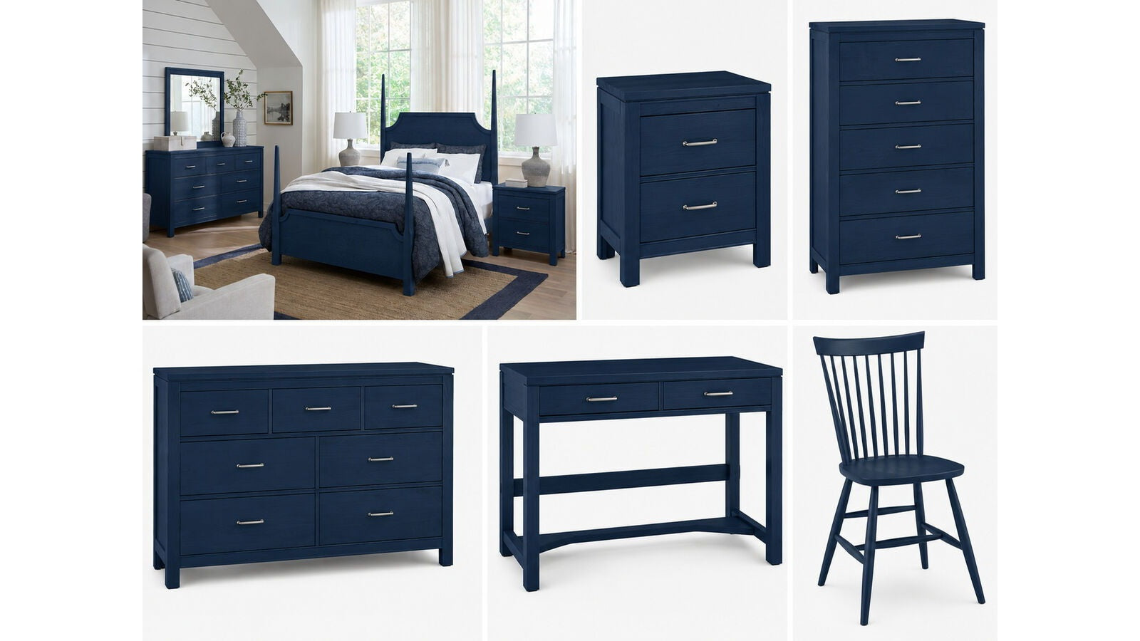 Tide &amp; Timber - Dresser - 7 Drawer - Luxe Blue Oak