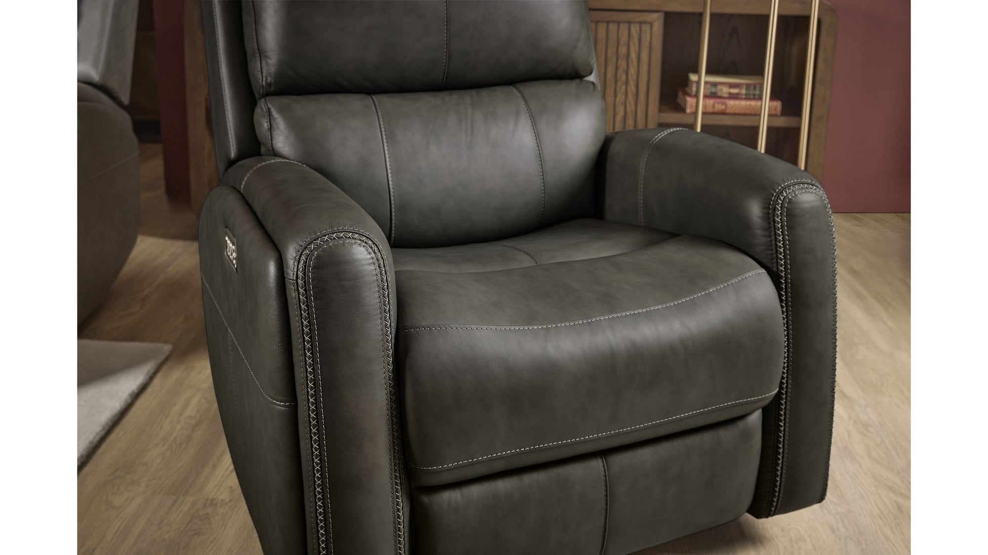 Linden - Power Swivel Gliding Recliner With Power Headrest, Lumbar, Heat & Massage