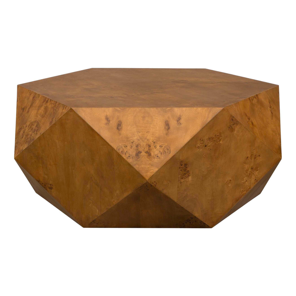 Hughes - Geometric Coffee Table - Dark Brown