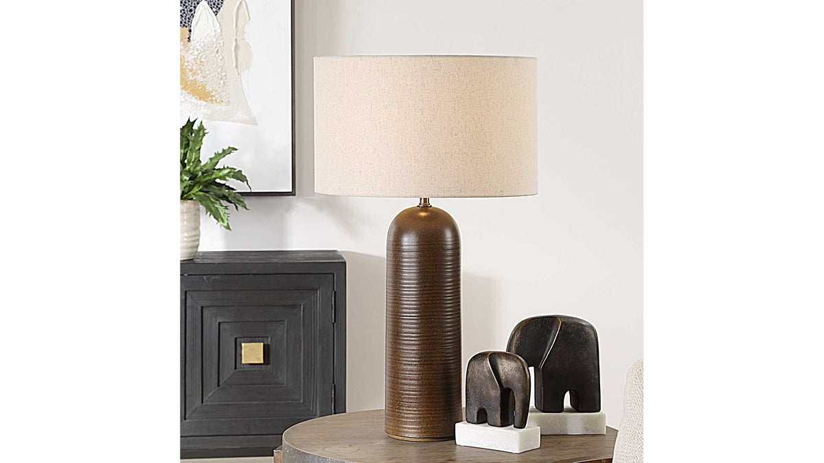 Trexler - Table Lamp - Brown Dark Brown