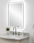 Crofton - Lighted Nickel Vanity Mirror - Gray