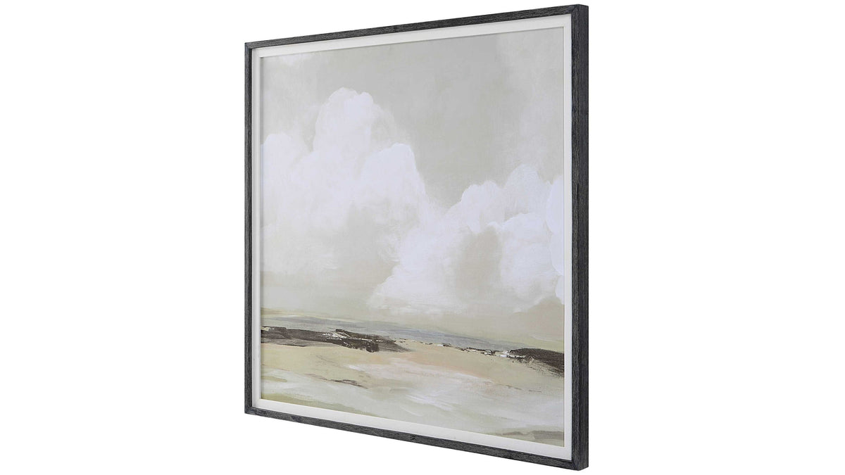 Soft Clouds - Framed Print - Silver
