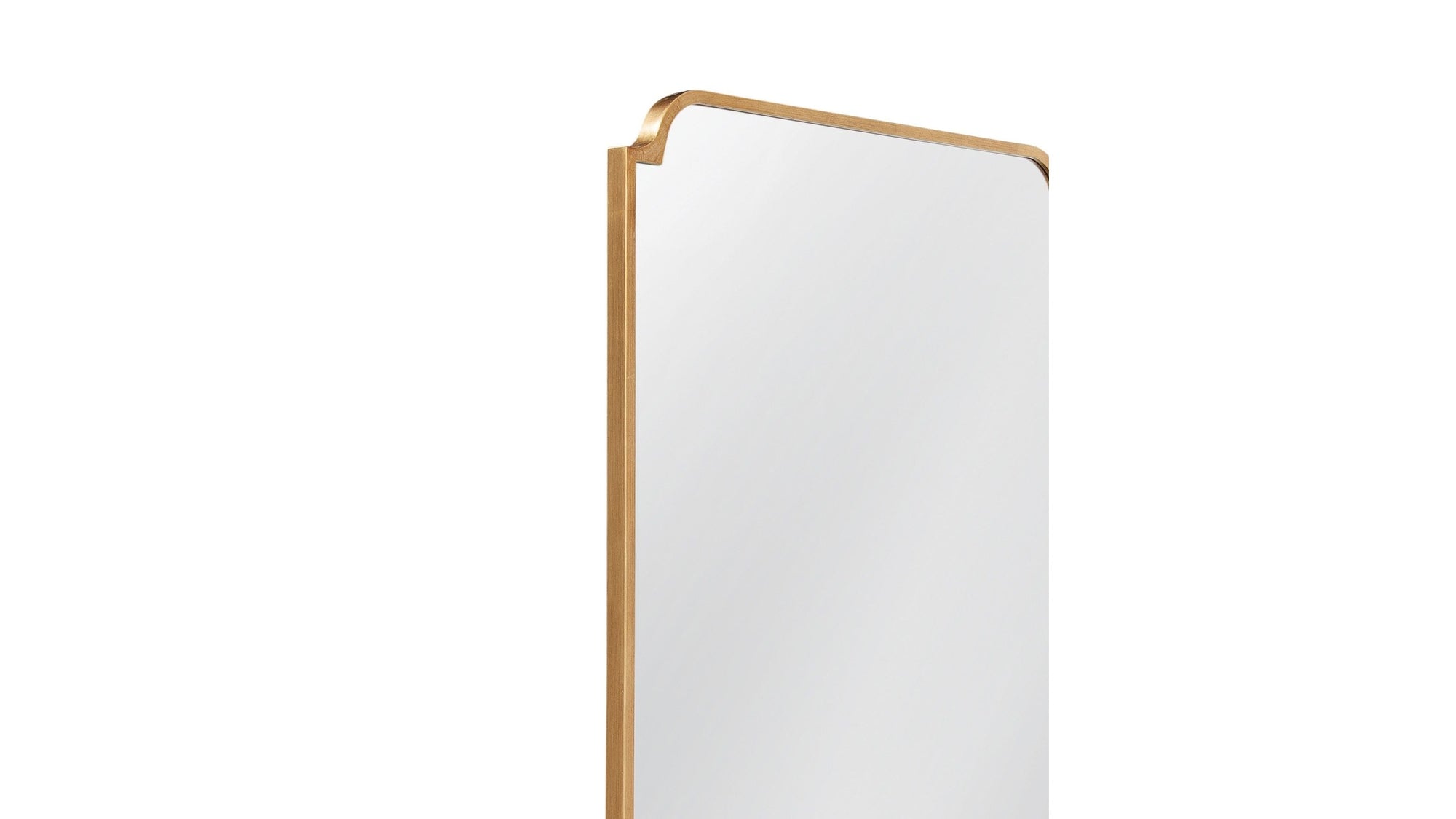 Isla - Floor Mirror - Gold Leaf