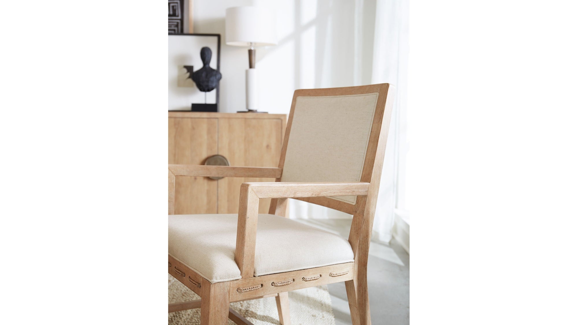 Retreat - Cane Back Arm Chair Set of 2 - Beige