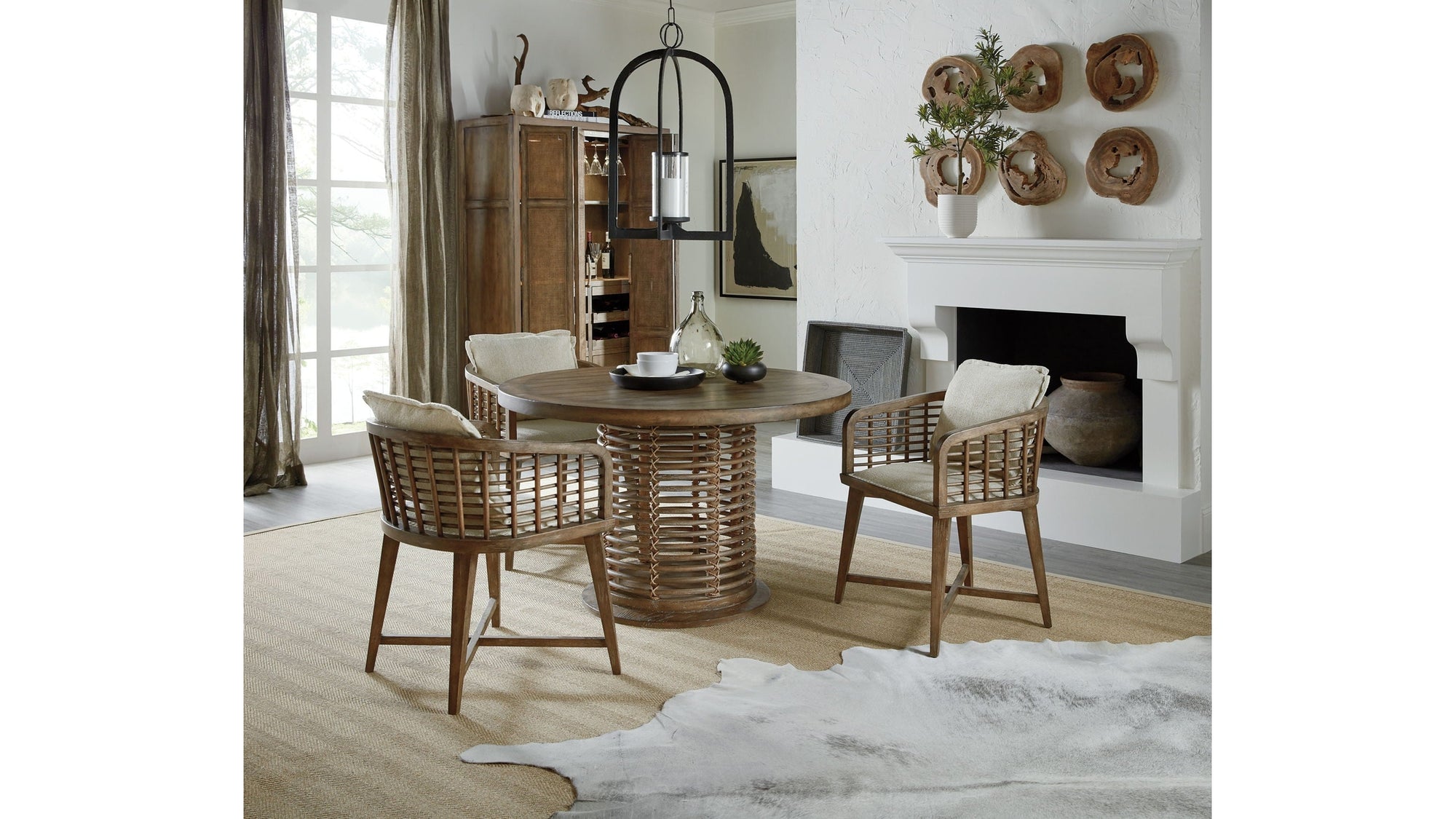 Sundance - Barrel Back Chair - Beige / Light Brown