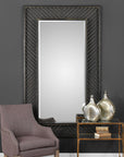 Karel - Chevron Mirror - Black