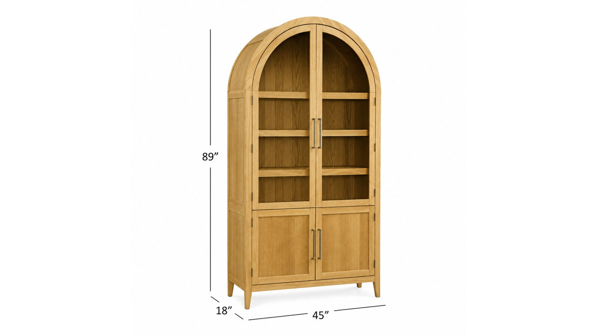 Fynn - Display Cabinet - Blonde Tan