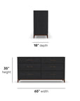 Waterfall - Dresser - Black