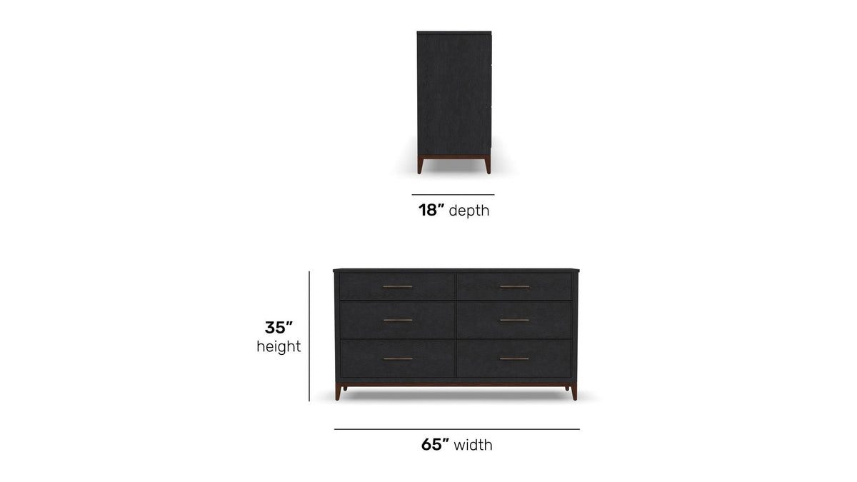 Waterfall - Dresser - Black