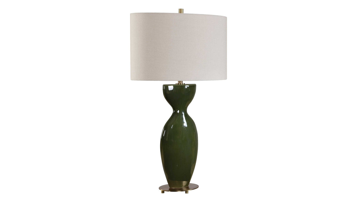 Curhan - Glaze Table Lamp - Green