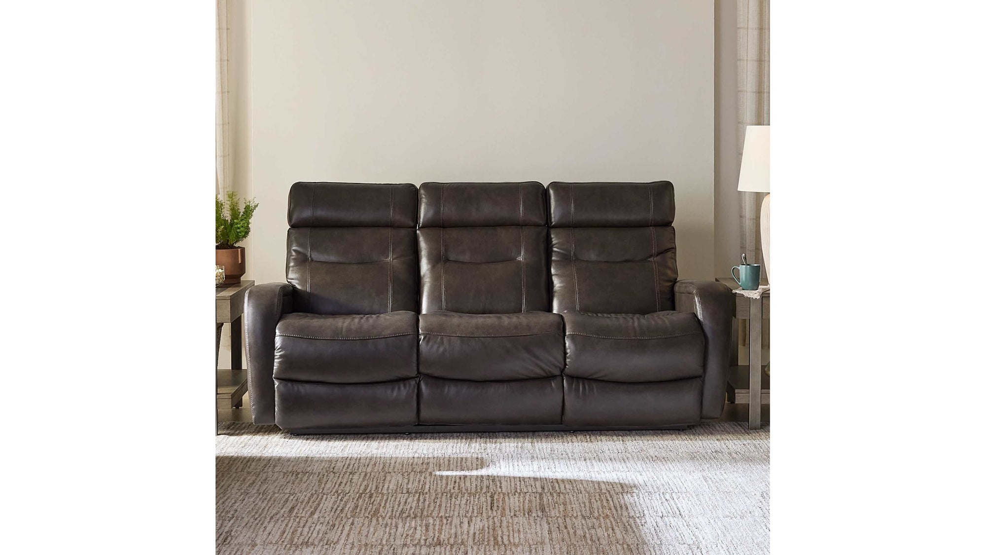 Baron Power Wall Reclining Sofa w/ Headrest & Lumbar