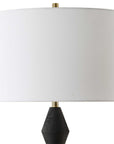 Threefold - Black Stone Table Lamp