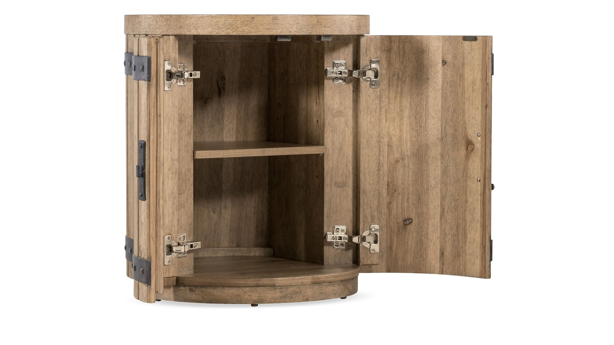 Vineyard Row - Wine Barrel End Table - Light Brown
